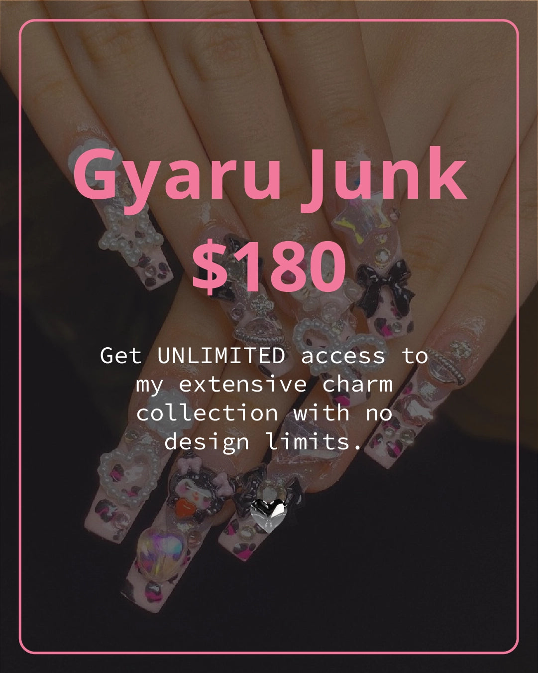 Gyaru Junk - Fully Custom Press on Nail Set