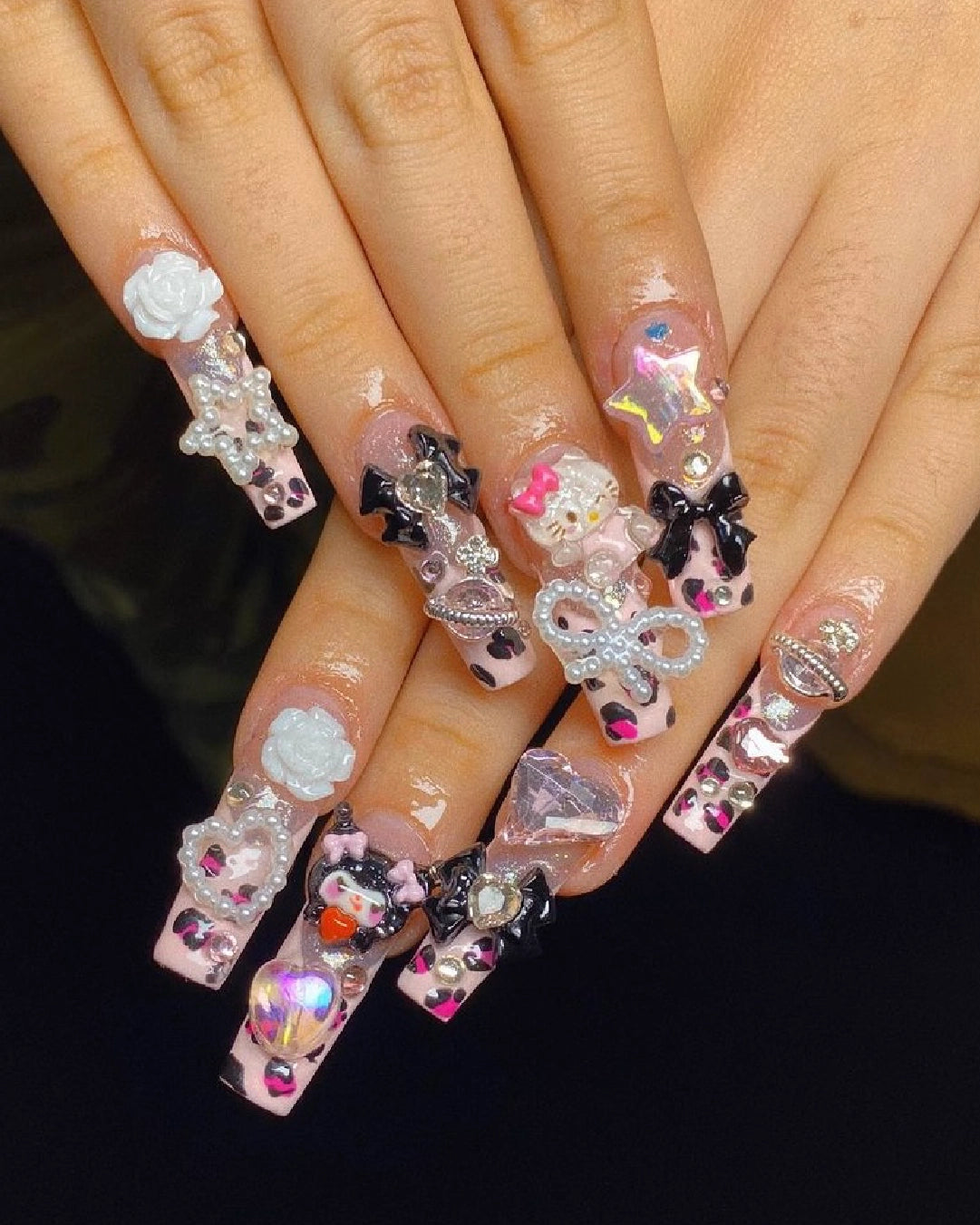 Gyaru Junk - Fully Custom Press on Nail Set