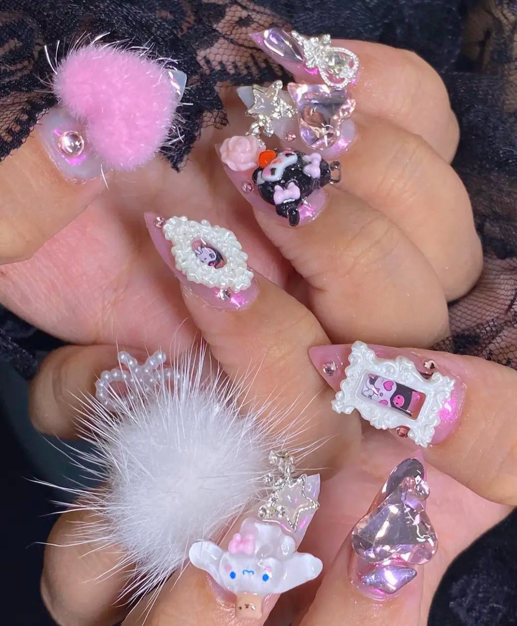 Gyaru Junk - Fully Custom Press on Nail Set