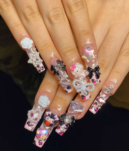 Gyaru Junk - Fully Custom Press on Nail Set